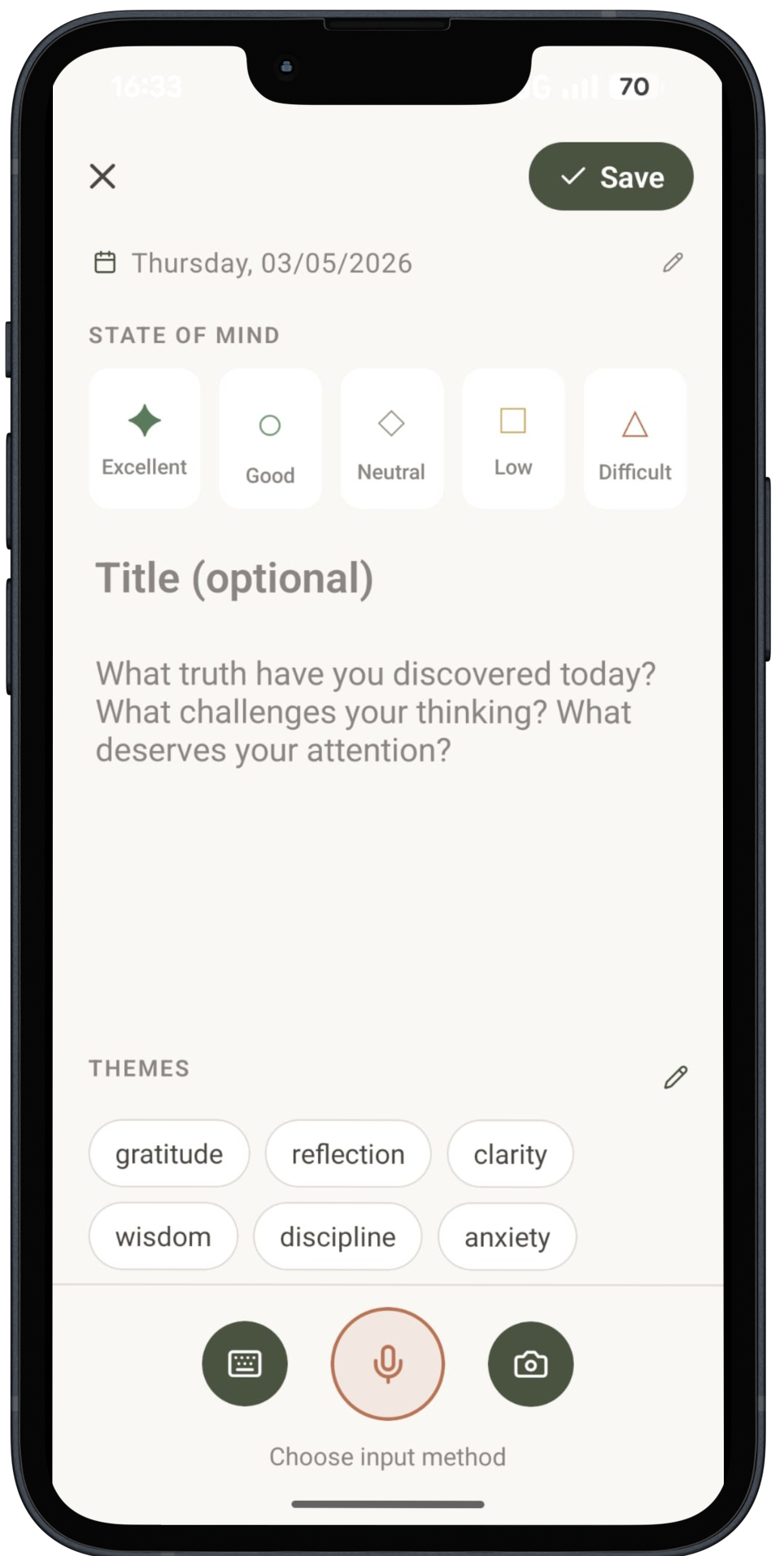 Captura tus pensamientos a tu manera